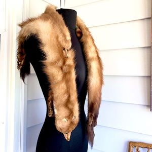 Stunning VINTAGE Tanned Mink Wrap